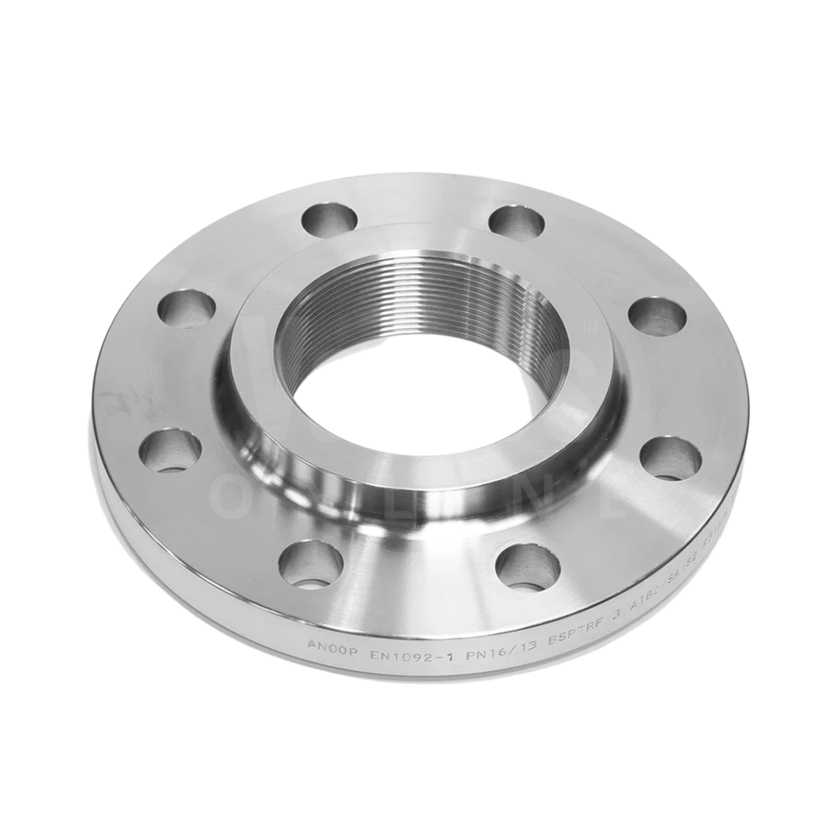 316L Stainless Steel BSPT Threaded Flange – PN25/40