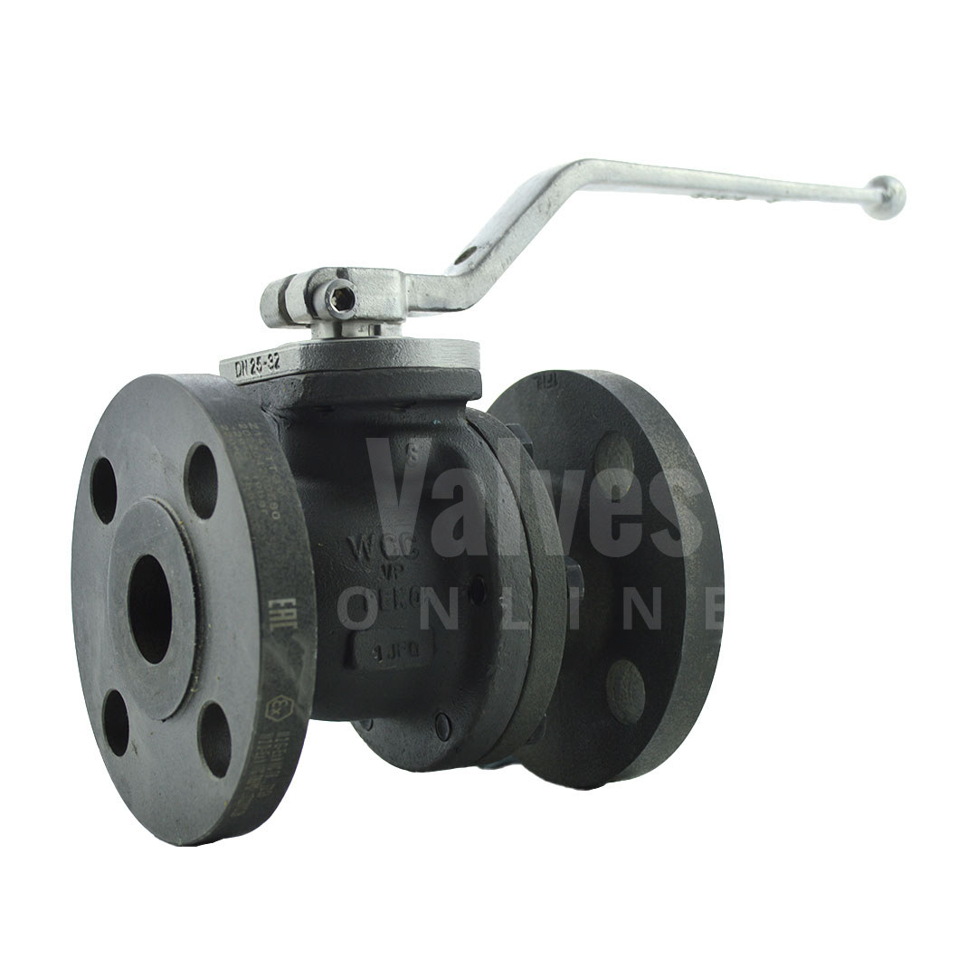 PEKOS Carbon Steel Full Bore Flanged PN16 Ball Valve