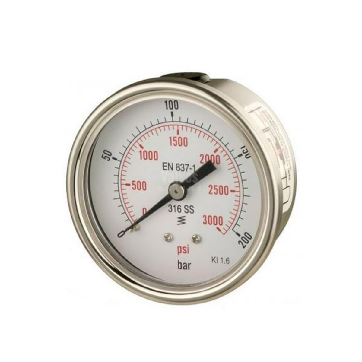 All Stainless Steel Back Entry Process Pressure Gauge