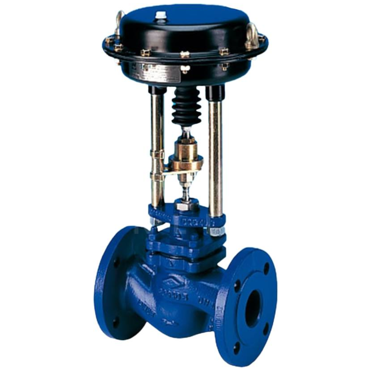 ARI Pneumatic Actuated 405 Stop Valve Flanged PN16 - Nodular Iron