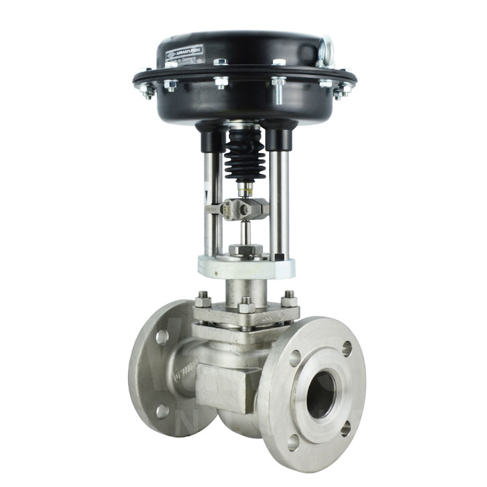 PN25 Nodular Iron ARI STEVI-Vario Pneumatic Globe Control Valve C/W Digital Electro-Pneumatic Positioner