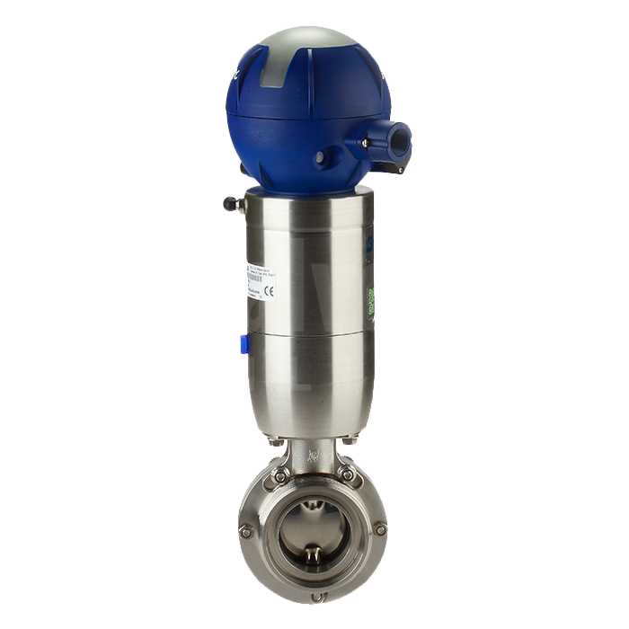Pneumatic Actuated Bardiani Clamp Hygienic Butterfly Valve