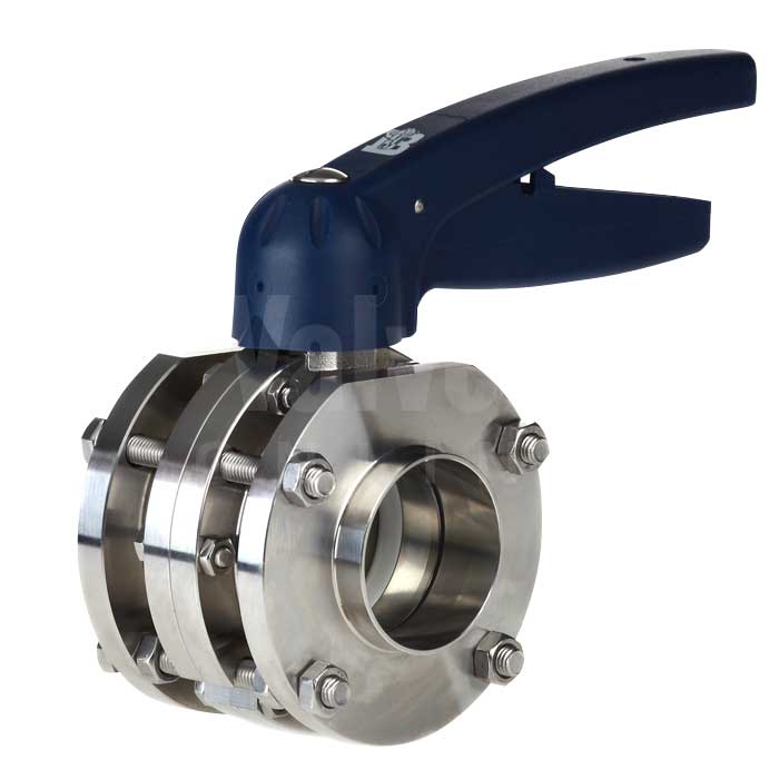Bardiani Wafer 4 Plain End Hygienic Butterfly Valve