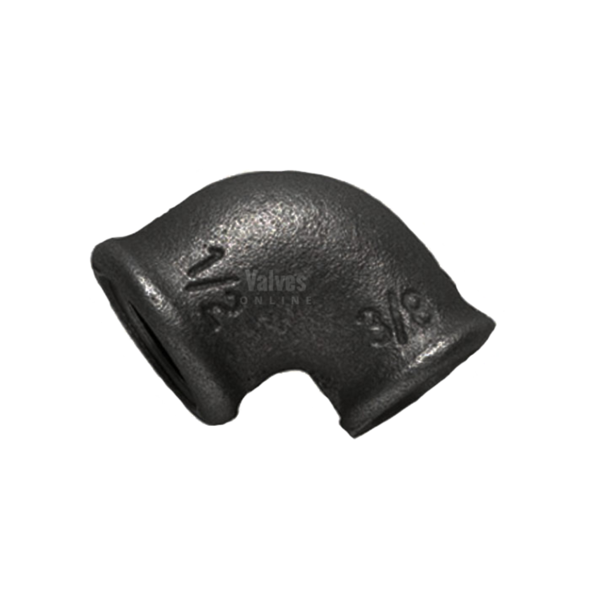 Black Malleable Iron Female 90° Reducing Elbow