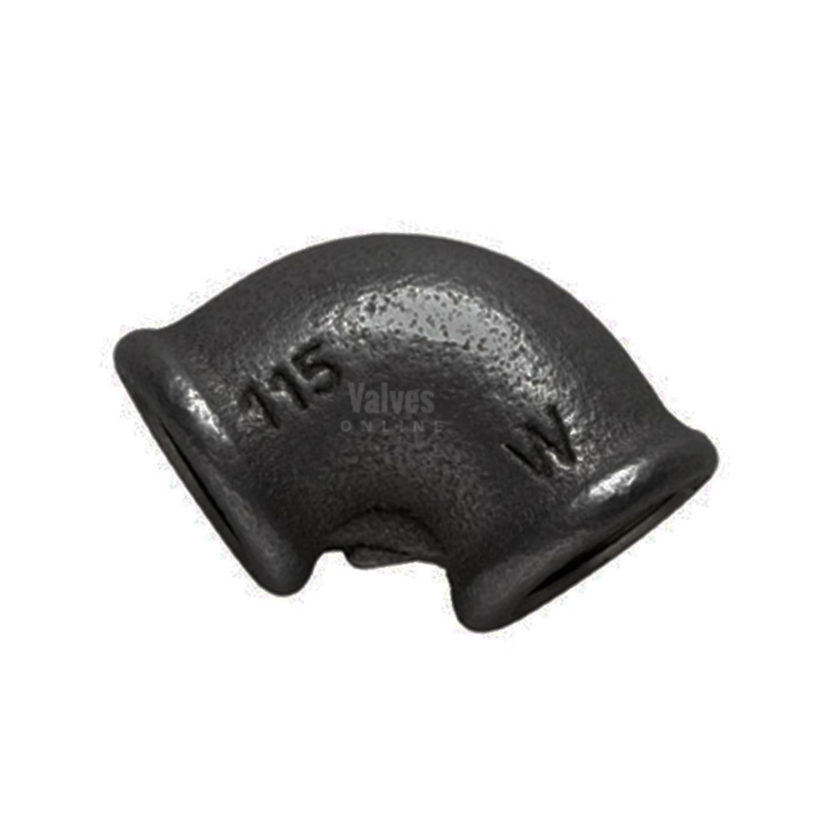 Black Malleable Iron Female 90° Elbow