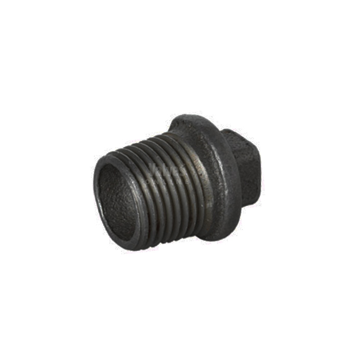 Black Malleable Iron Male Blanking Plug