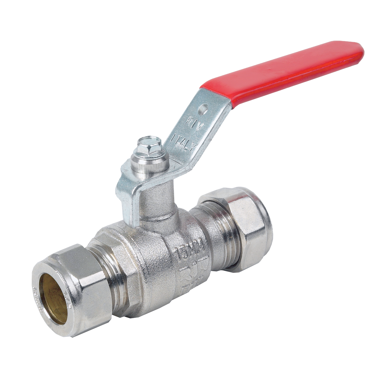 Brass Ball Valve Compression End with Lever