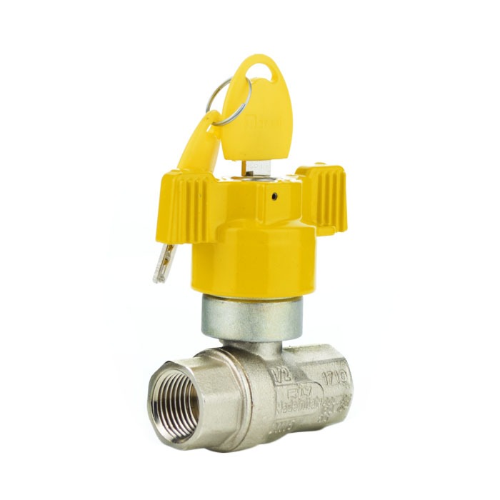Brass Ball Valve Locking Butterfly Handle