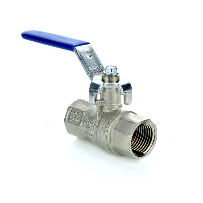 Economy Brass Ball Valve WRAS & BSI Gas Approved HTB - Blue Lever
