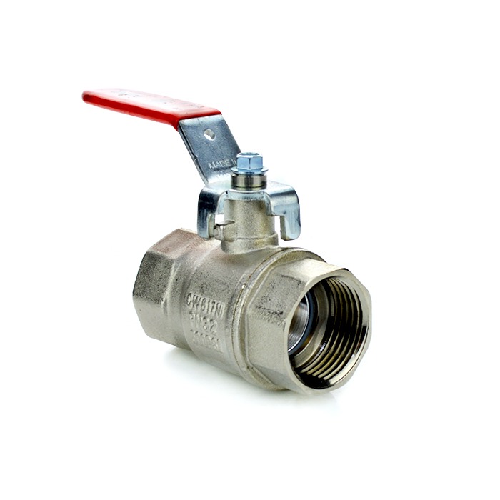 Brass Ball Valve WRAS Approved with Red Lever