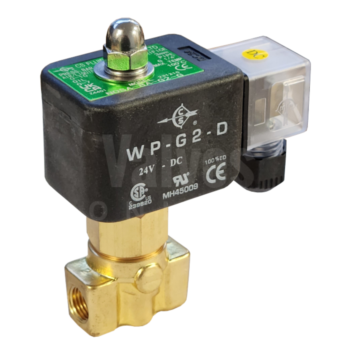Brass Normally Open 0-10 Bar Steam Solenoid Valve