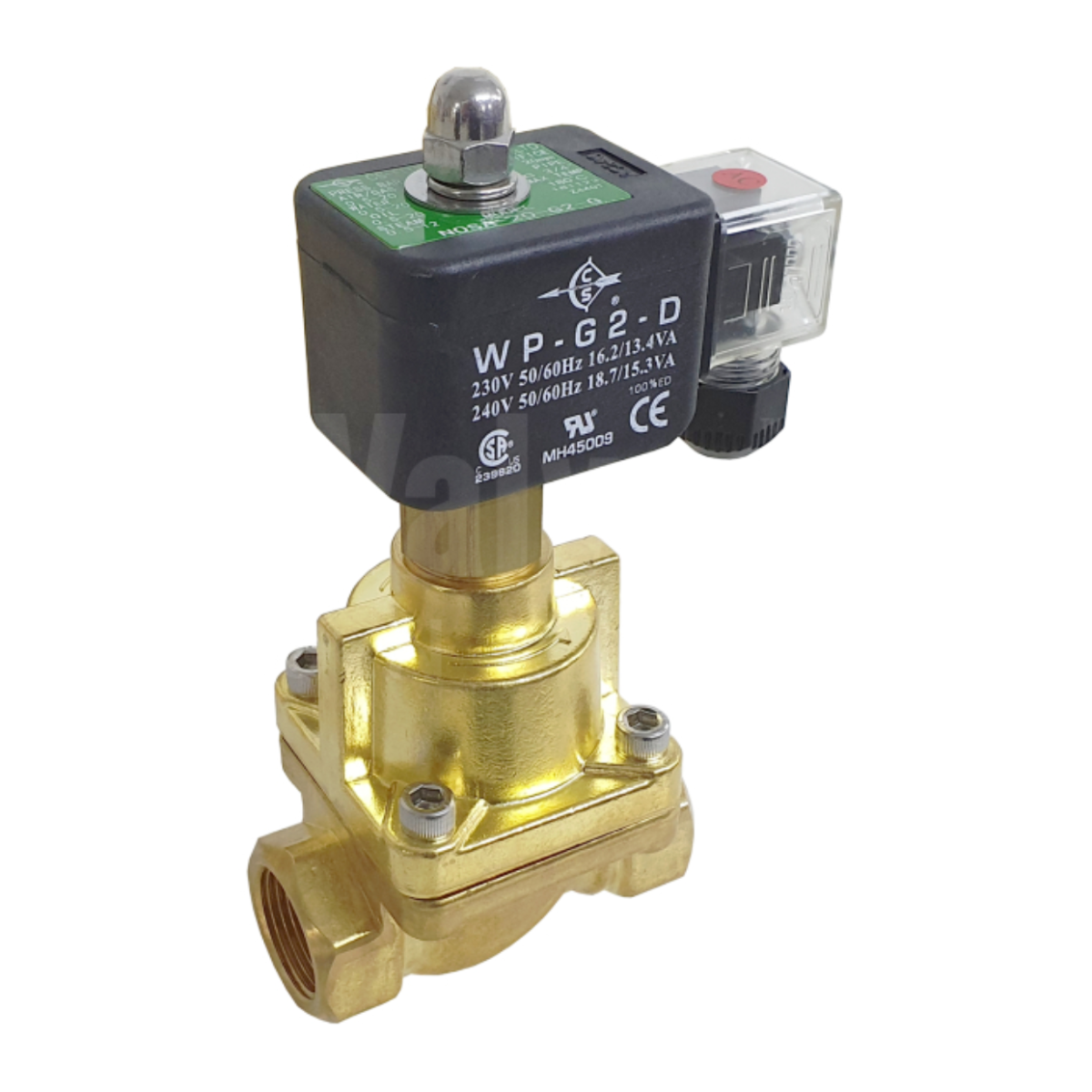 Brass Normally Open 0.5-20 Bar Solenoid Valve
