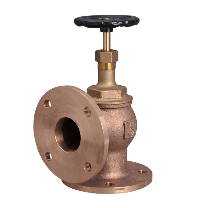 Bronze Globe Valve Angle Pattern Flanged PN16