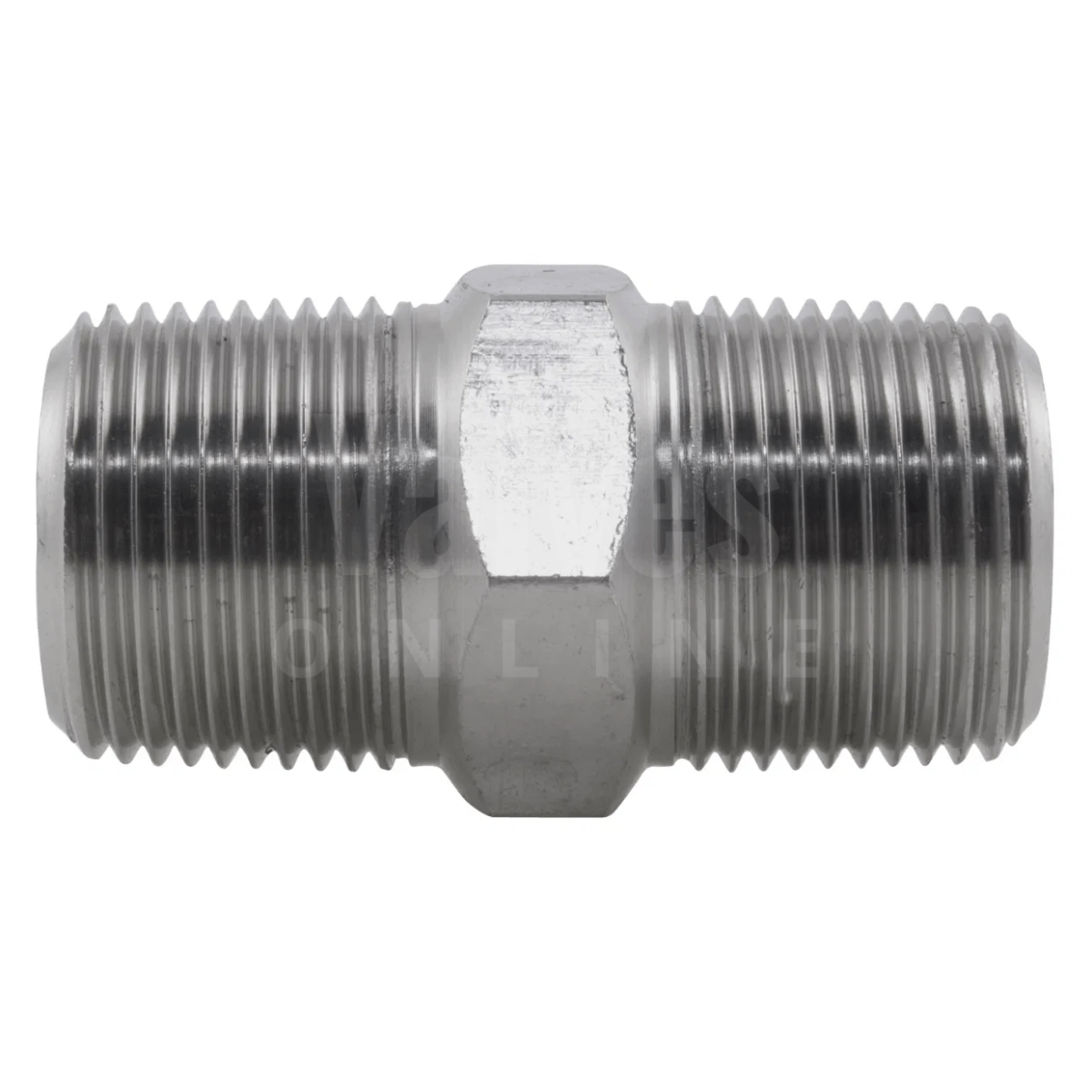 BSPT Hexagon Nipple 3000LB 316 Stainless Steel Fitting