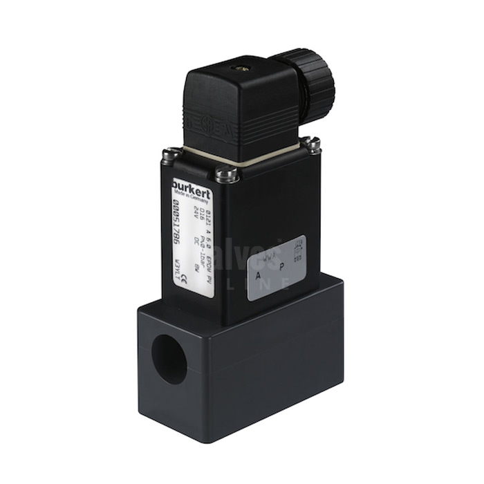 Burkert Type 0121 PVC 2/2 Way Solenoid Valve for Aggressive Medium