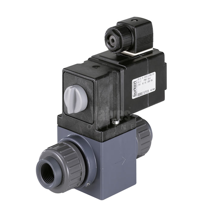 Burkert Type 0131 Plastic 2/2 Way Solenoid Valve for Aggressive Fluids