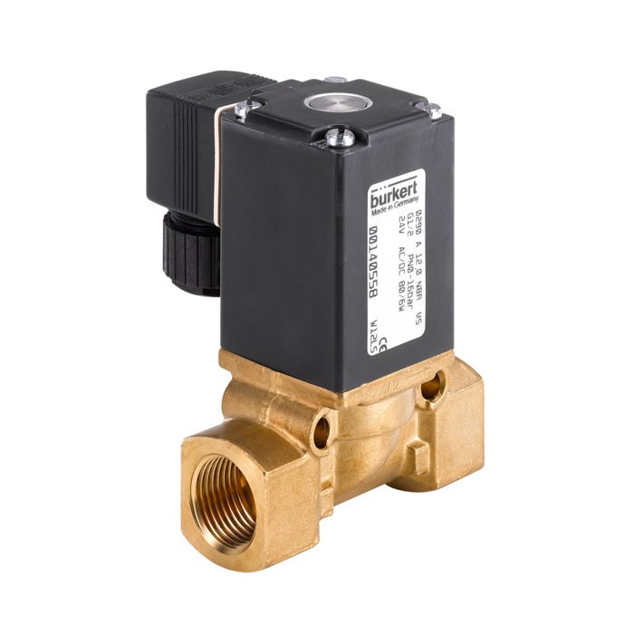 Burkert Type 0290 Brass Solenoid Valve
