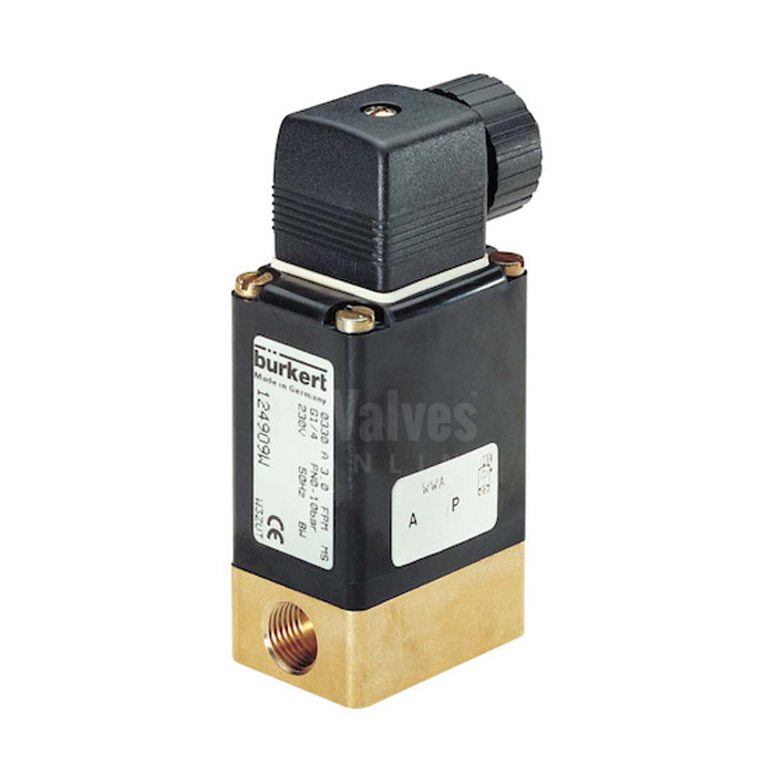 Burkert Type 0330 Brass Solenoid Valve