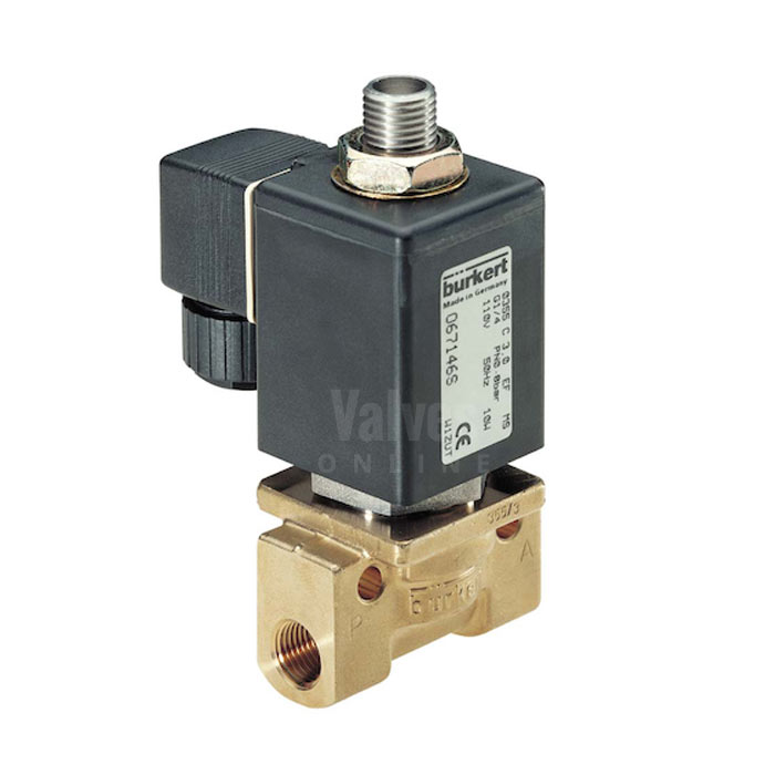 Burkert Type 0355 Brass Solenoid Valve