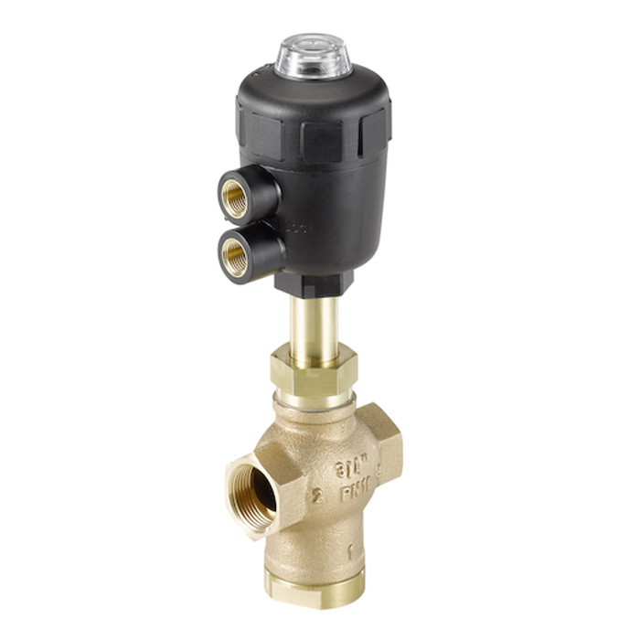 Burkert Type 2002 3 Way Bronze Globe Valve