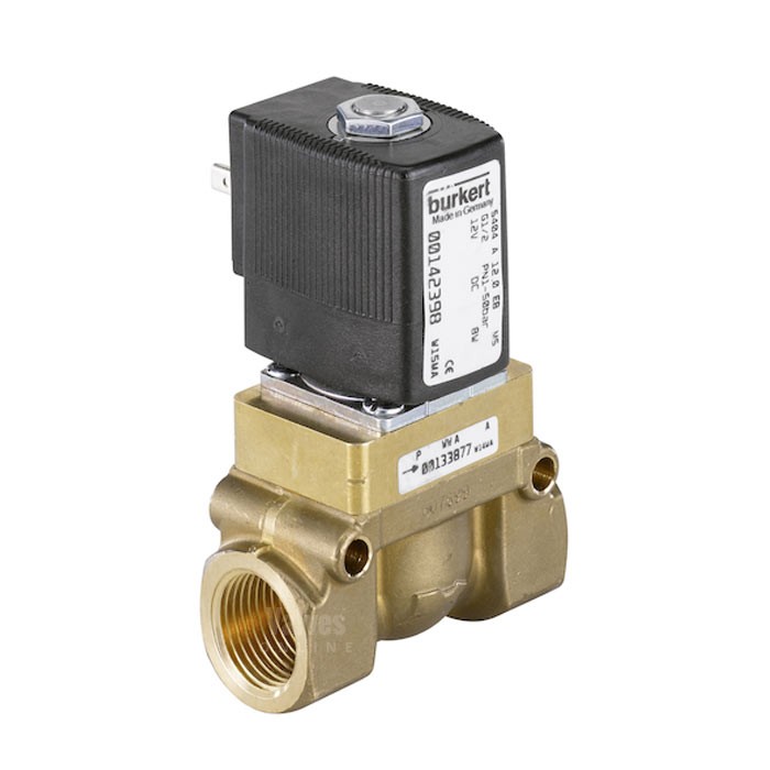 Burkert Type 5404 Brass Solenoid Valve