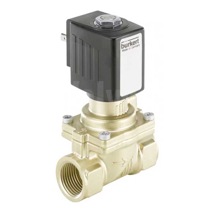 Burkert Type 6281 EV Brass Normally Open Solenoid Valve