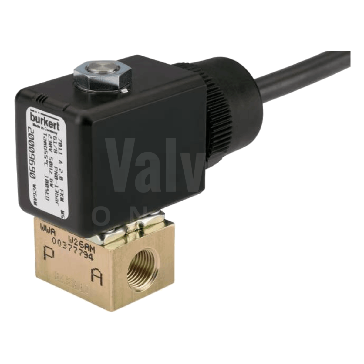 Burkert Type 7011 ATEX Brass Solenoid Valve