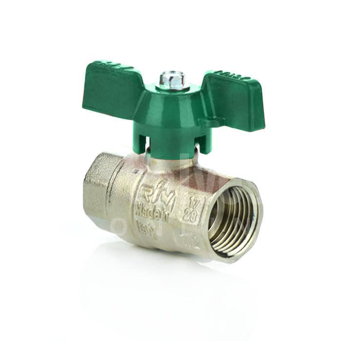 Butterfly Handle Heavy Pattern Economy Brass Ball Valve
