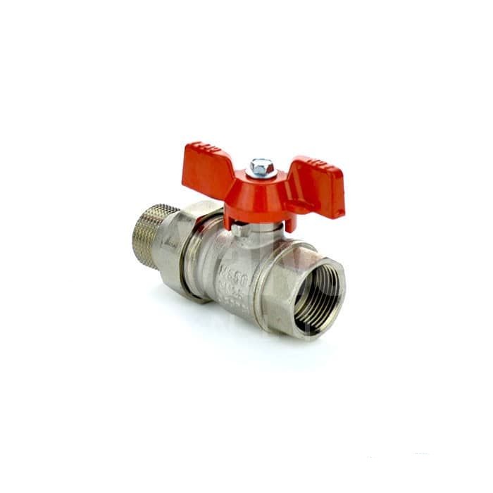 Brass Ball Valve Male Union End Butterfly Handle