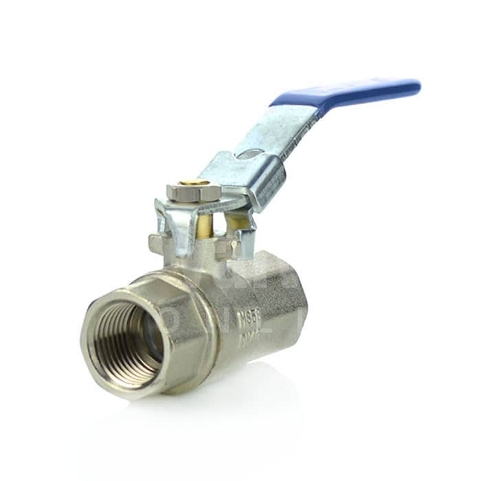 Brass Ball Valve with Blue Lockable Lever