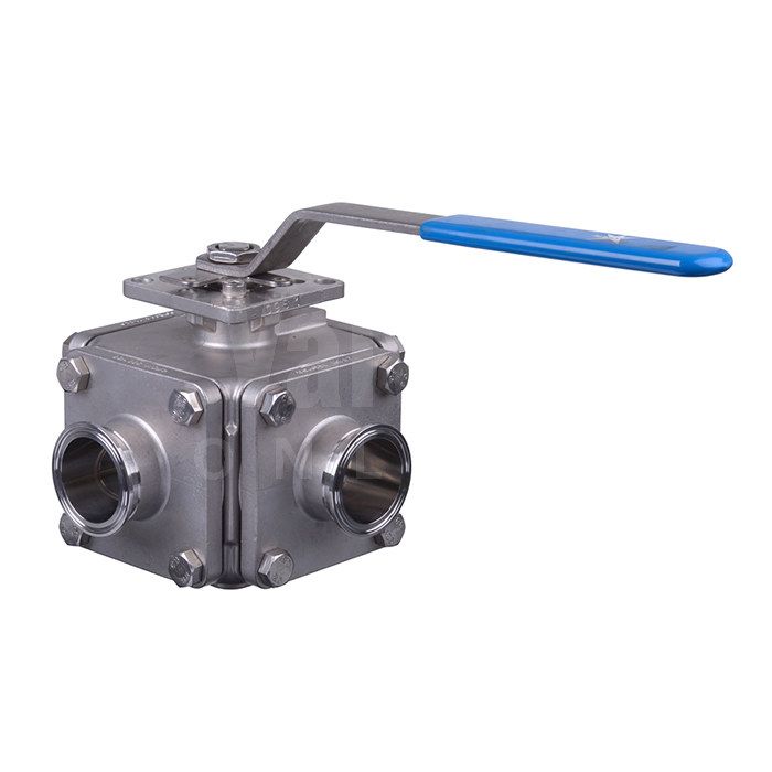 Mars Ball Valve Series 36SN 3 Way Hygienic Direct Mount Tri-Clamp