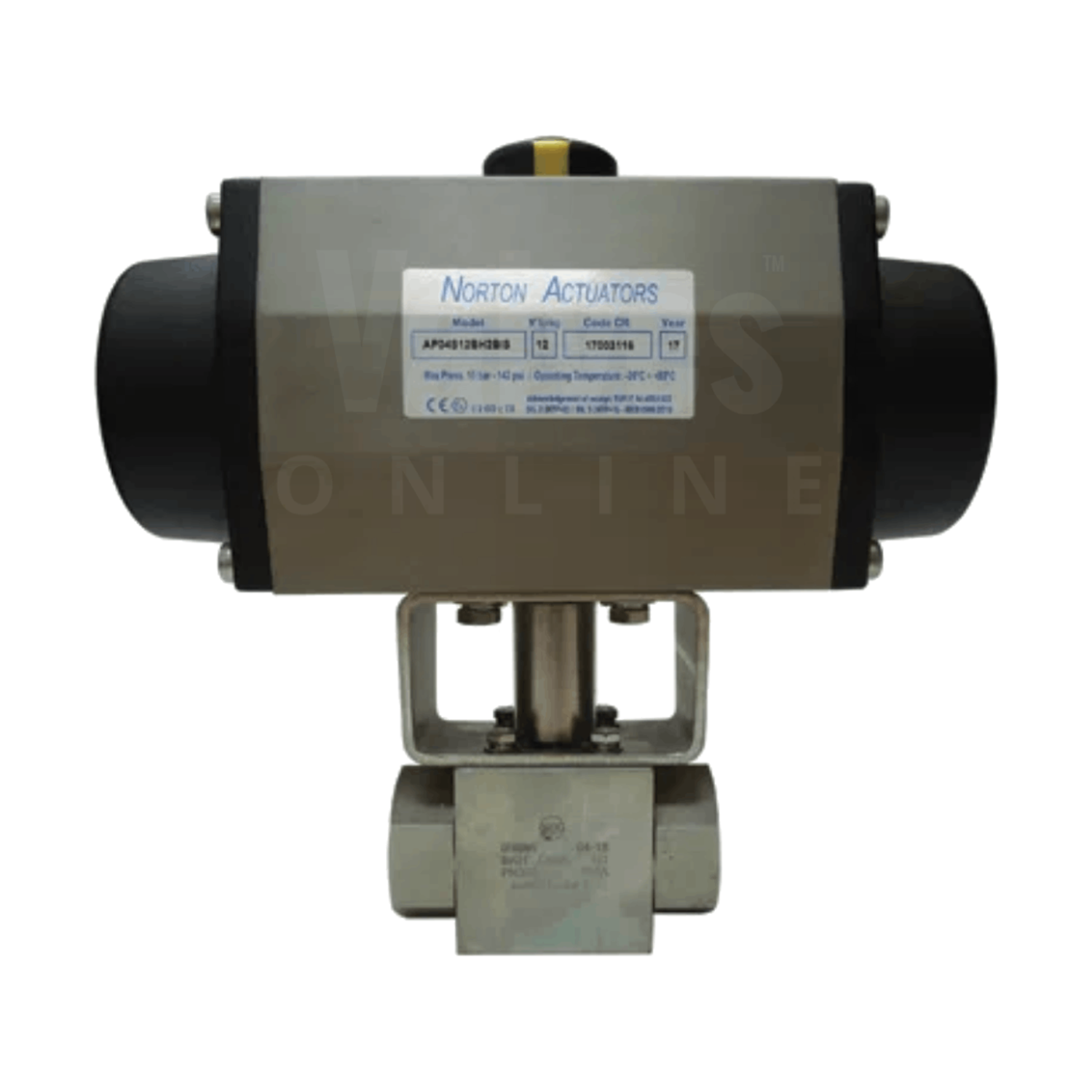 Pneumatic Actuated High Pressure Carbon Steel Ball Valve