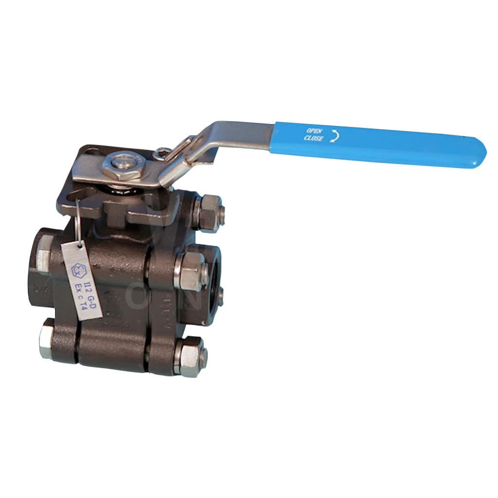 Carbon Steel Heavy Duty 3 Piece Ball Valve
