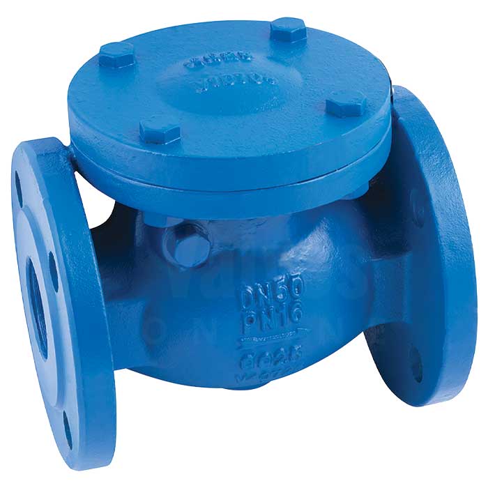 Flanged PN16 Cast Iron Metal Seated Swing Check Valve