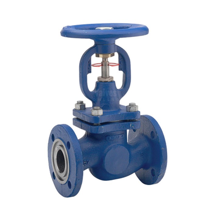 Cast Steel Globe Valve Bellows Sealed Flanged PN25 / PN40