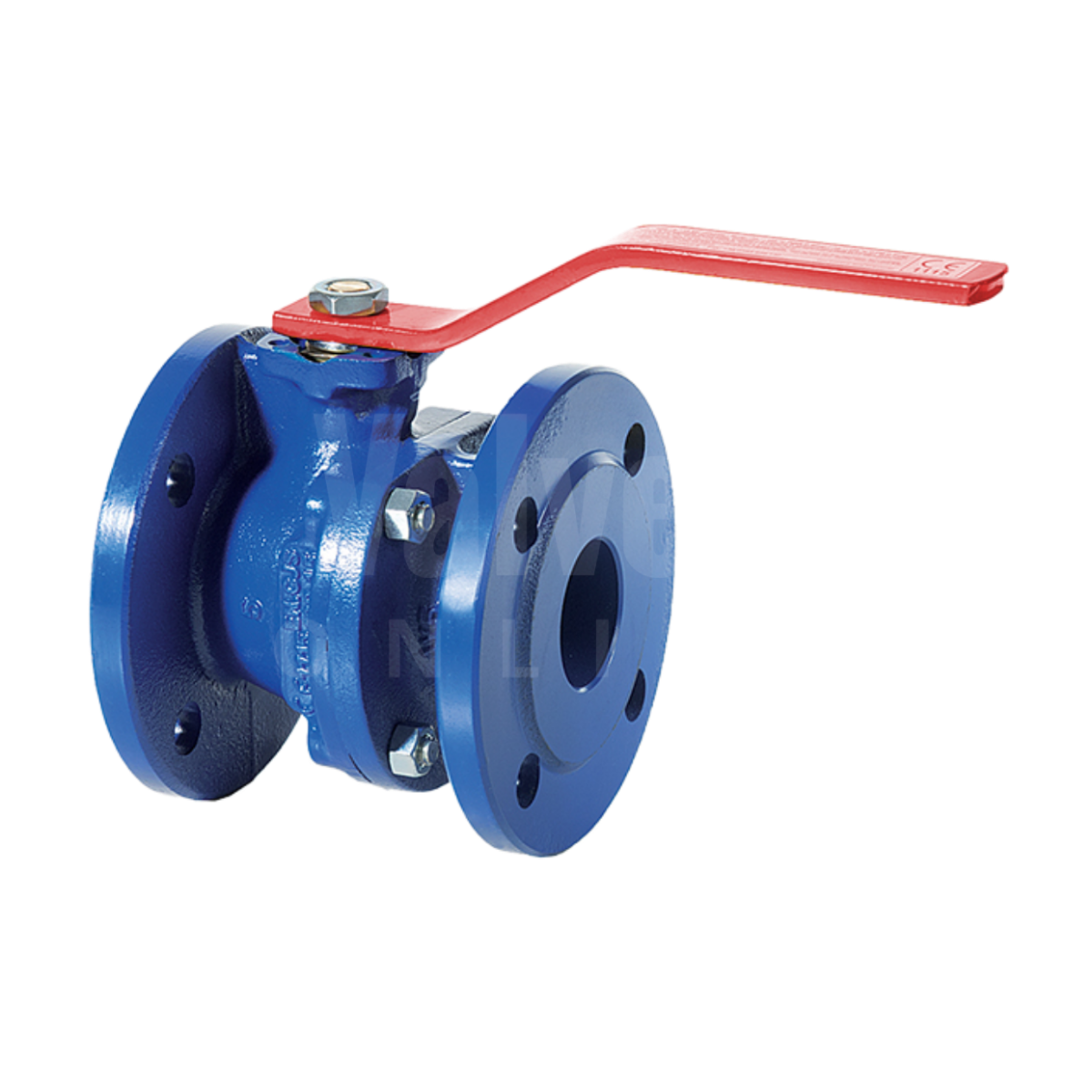 Ductile Iron Ball Valve Flanged Direct Mount ANSI 150