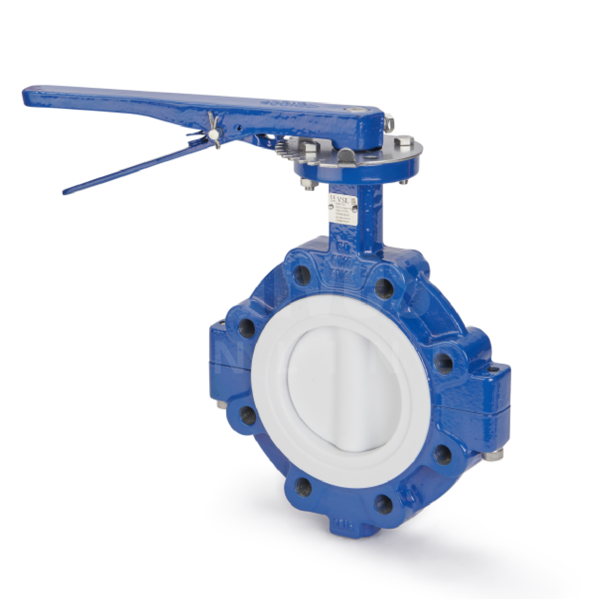 Economy PN16 Lugged PTFE Disc & Lined Butterfly Valve