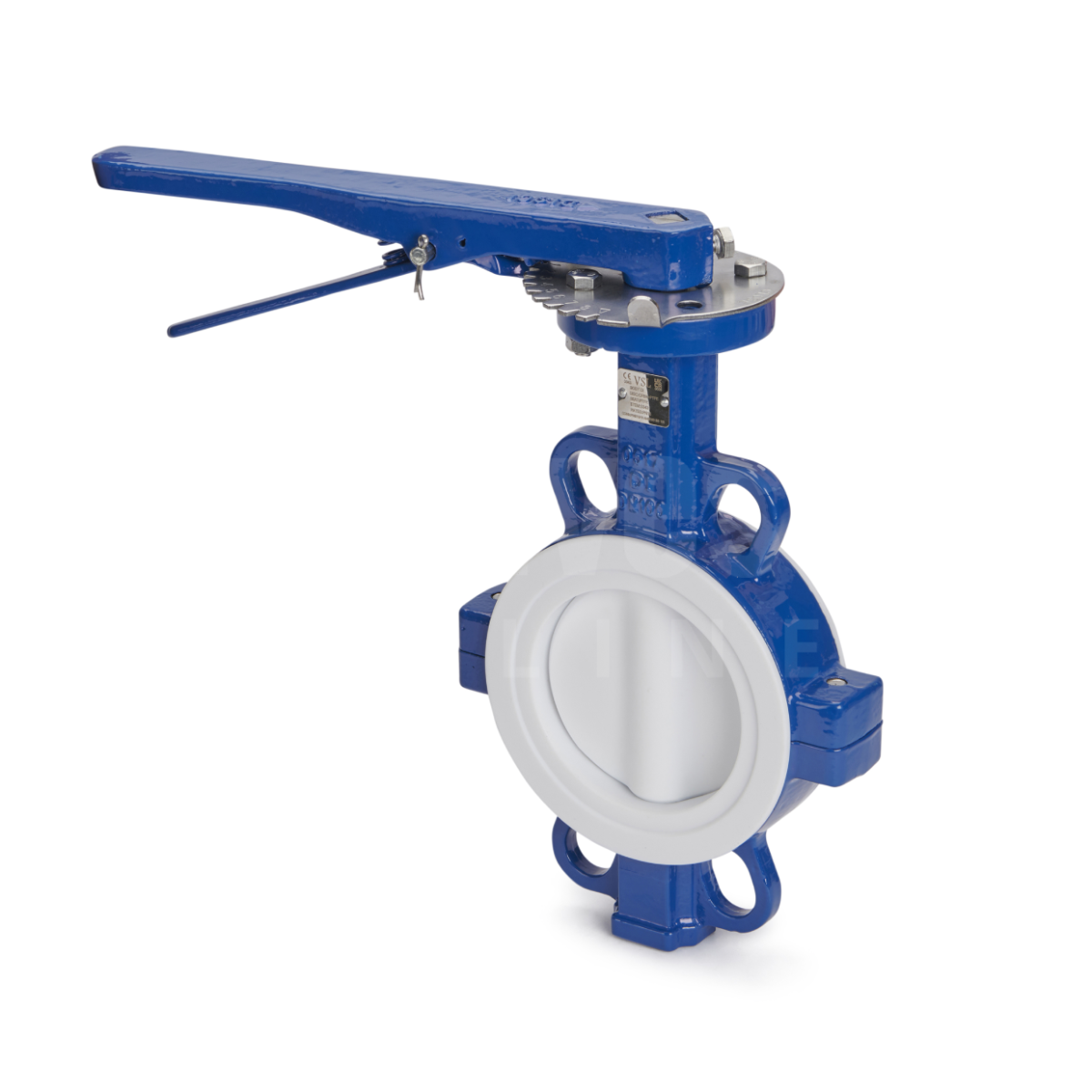 Economy Wafer Pattern PTFE Disc & Lined Butterfly Valve