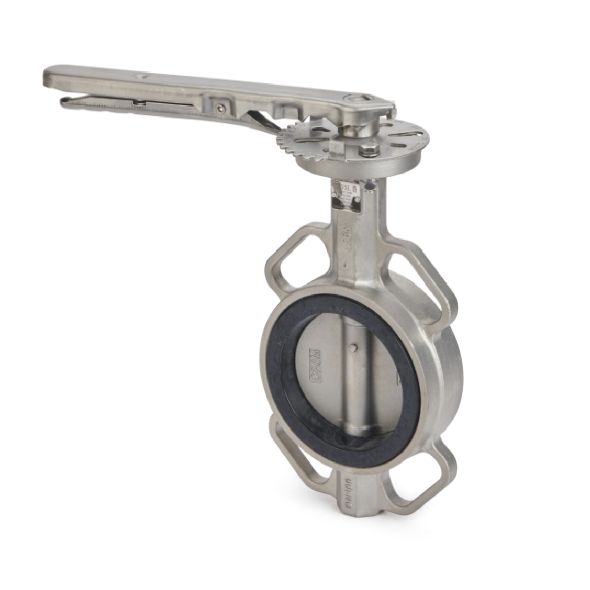 Economy Wafer Pattern Stainless Steel Butterfly Valve - Viton Liner