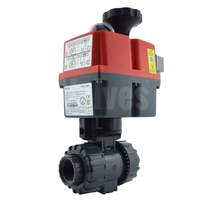 Electric Actuated Durapipe VKD PVC Ball Valve - with J+J Actuator