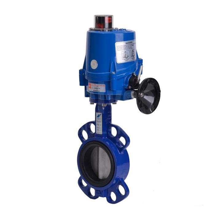 Electric Actuated Wafer Pattern Butterfly Valve - NBR Lined