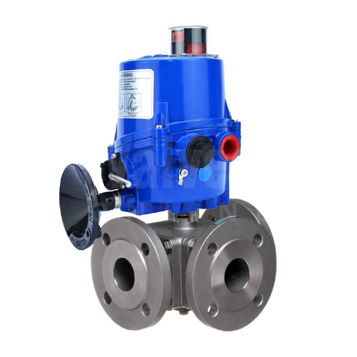 Electric Actuated ANSI 150 Stainless Steel 3 Way Ball Valve