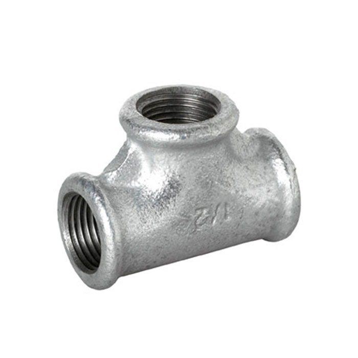 Galvanised Malleable Iron Female Equal Tee
