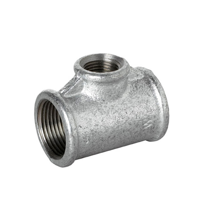 Galvanised Malleable Iron Female Reducing Branch Tee