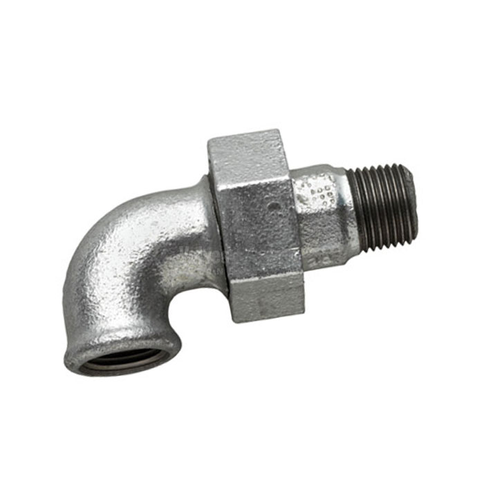 Galvanised Malleable Iron Male / Female Union Elbow