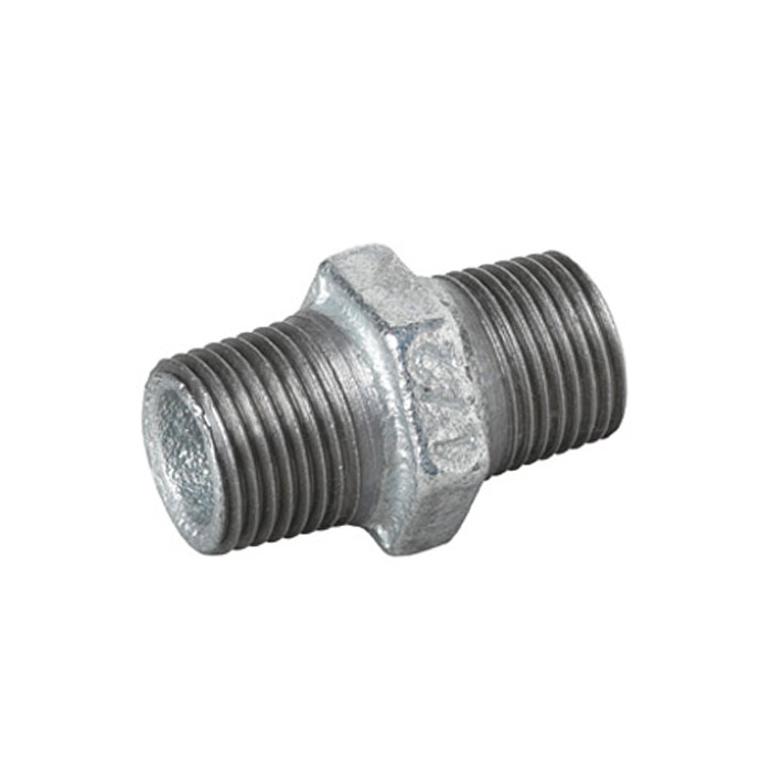 Galvanised Malleable Iron Male Hex Nipple