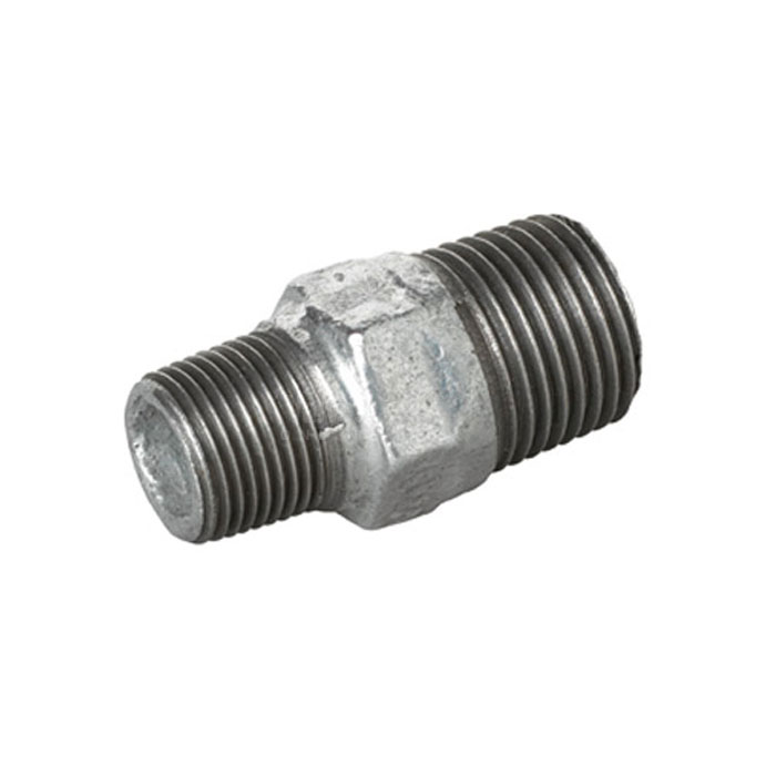 Galvanised Malleable Iron Male Hex Reducing Nipple