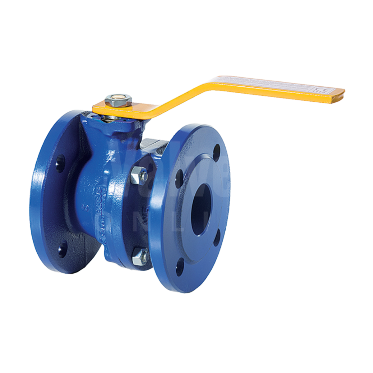 Gas Approved Ductile Iron Flanged PN16 Ball Valve