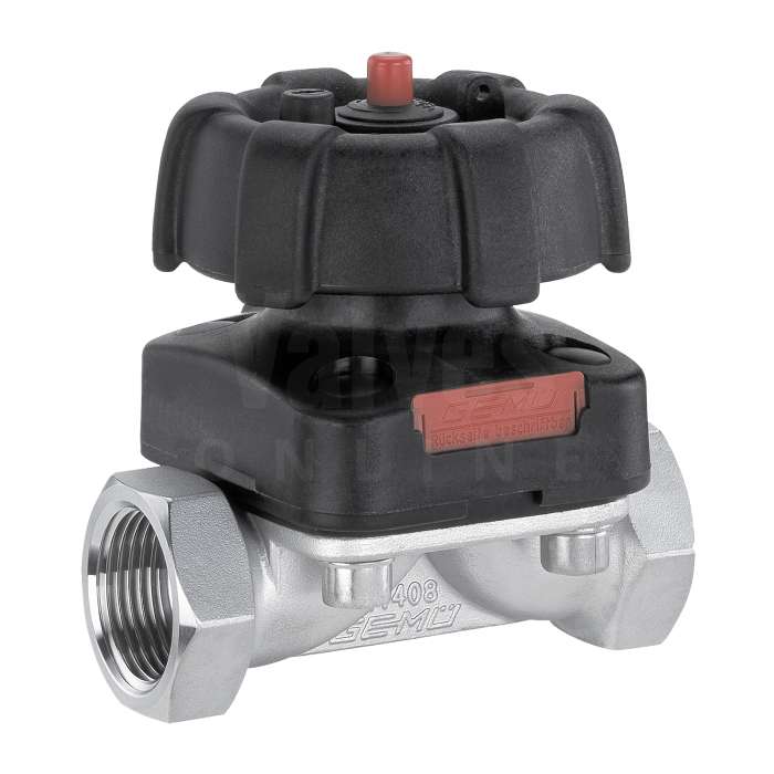 GEMU 671 Diaphragm Valve Stainless Steel Screwed BSP