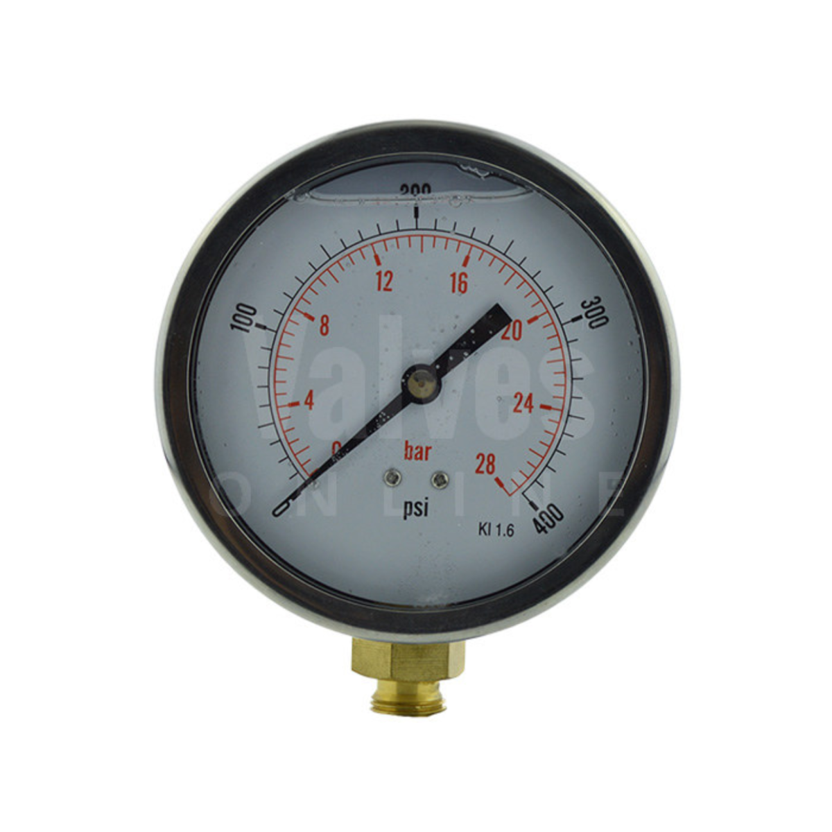 Glycerine Filled Bottom Entry Gauge